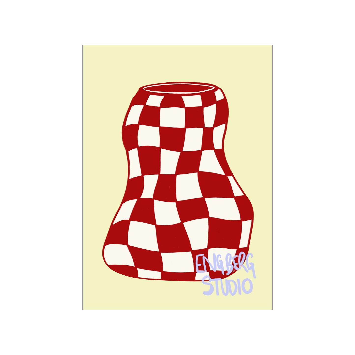 POP - Red Checkers