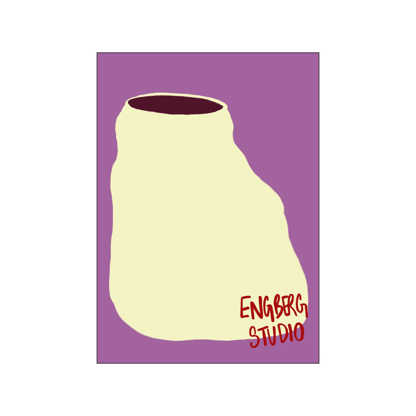 POP - Yellow Purple Vase