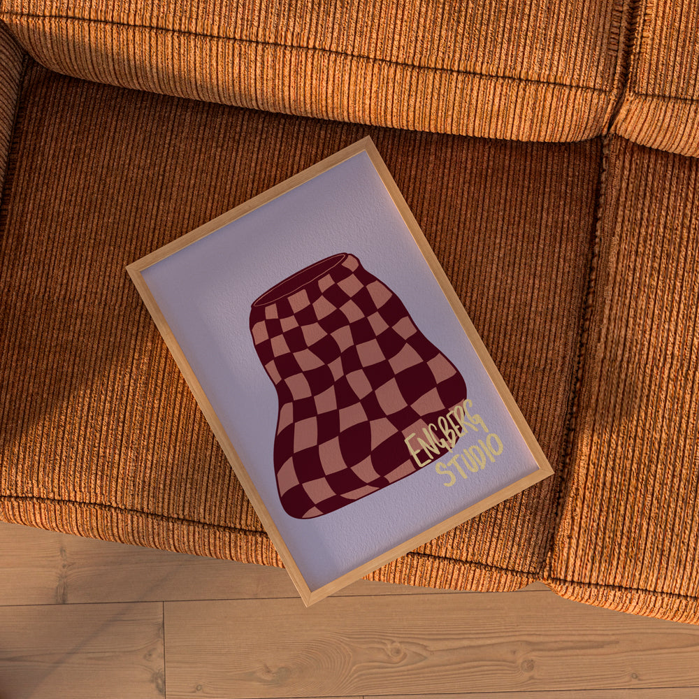 POP - Red + Pink Checkers