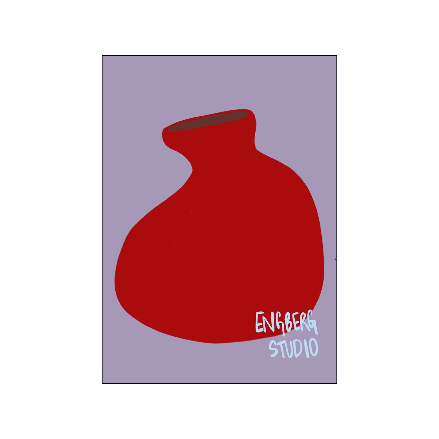 POP - Red Purple Vase