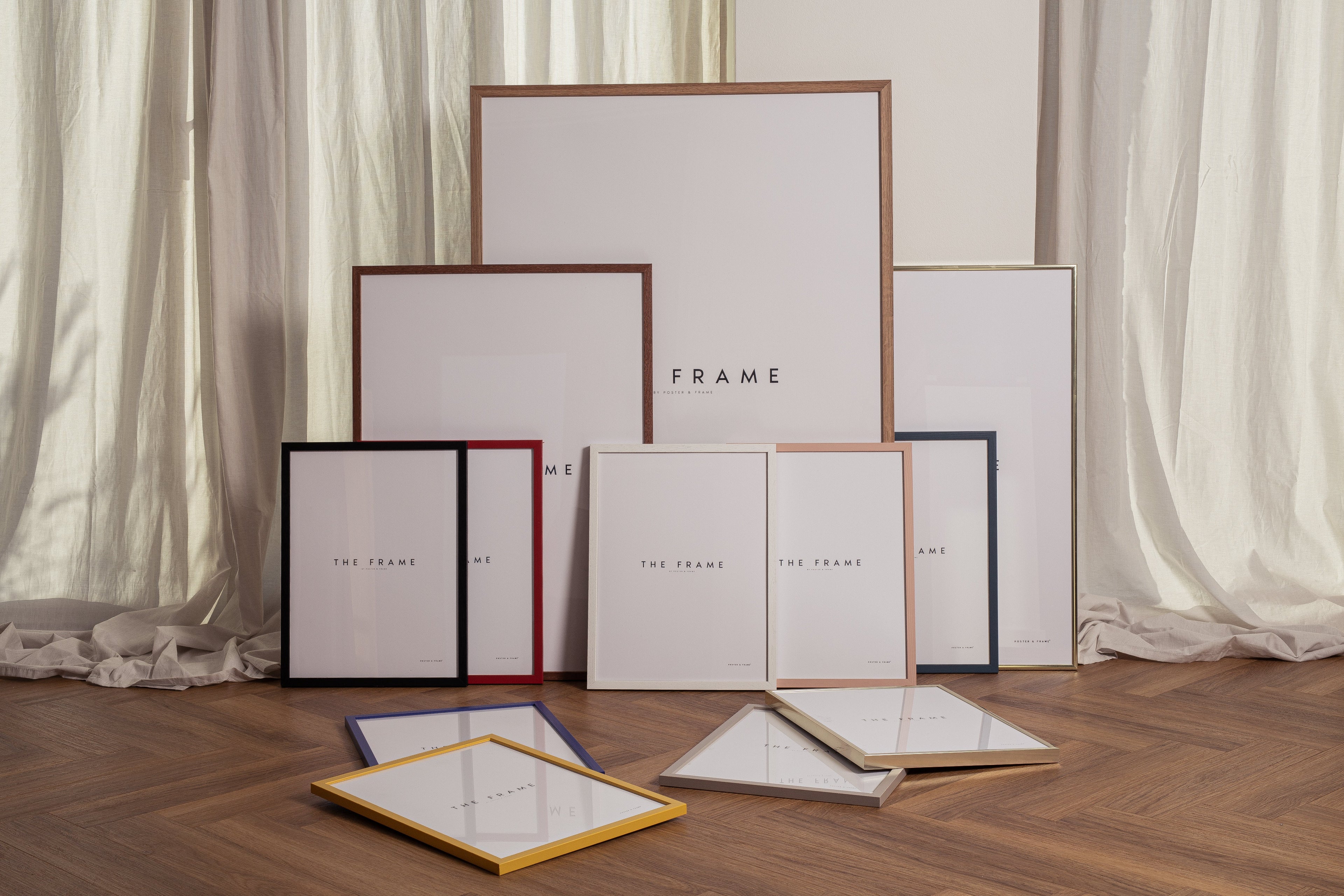 A variety of frames and the colors offered