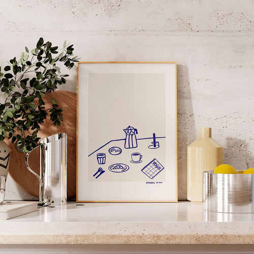 Cafe Latte + Croissants