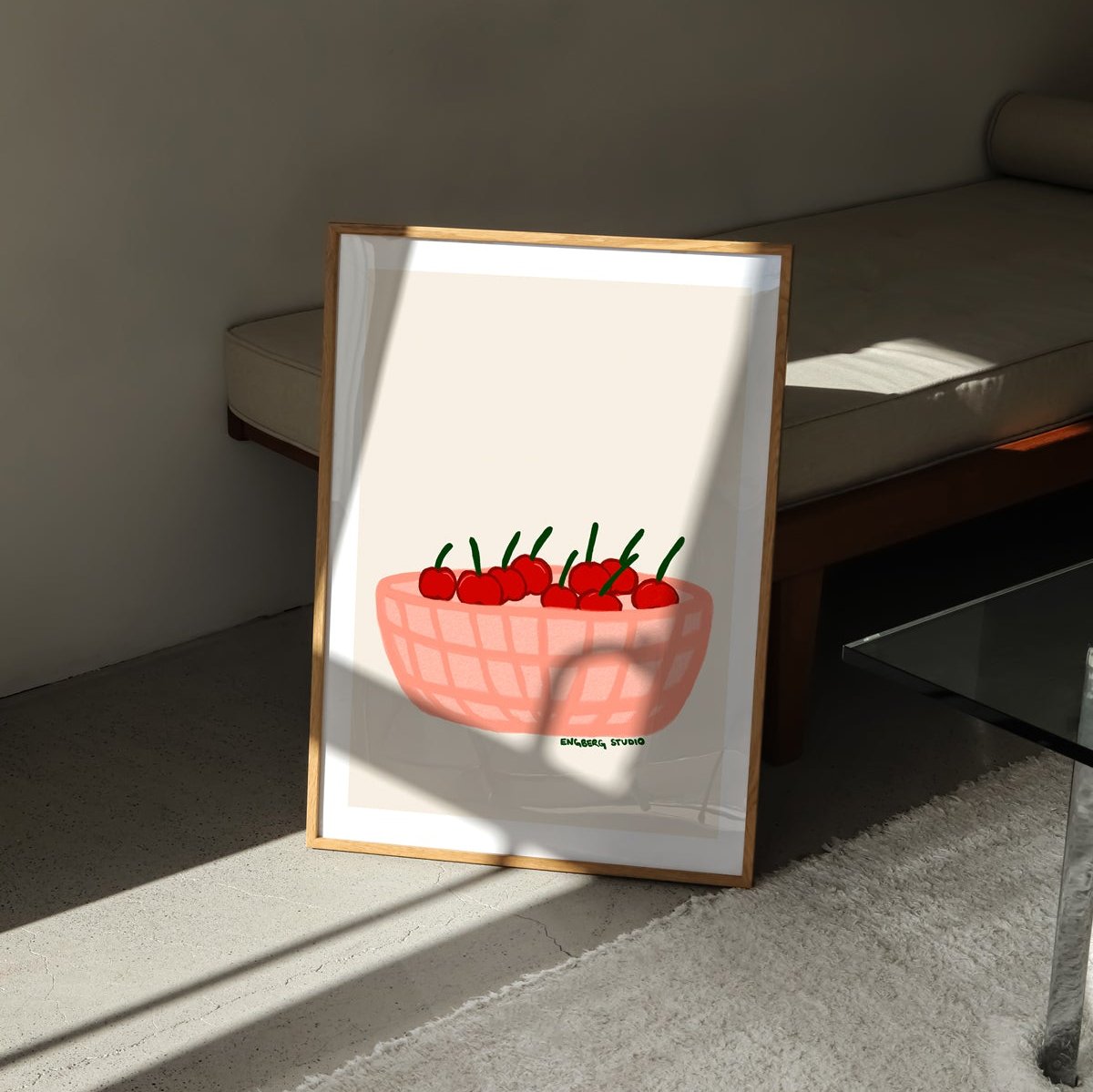 Cherries in a basket