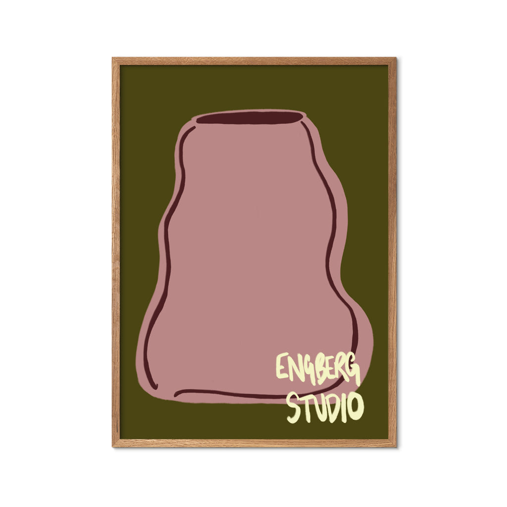 POP - Pink + Green Vase
