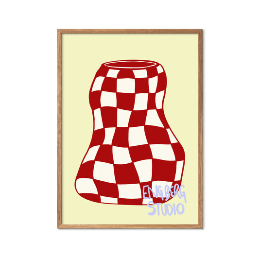 POP - Red Checkers