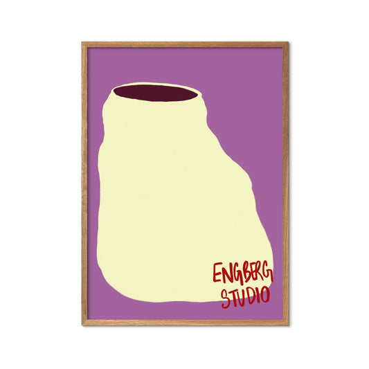 POP - Yellow Purple Vase