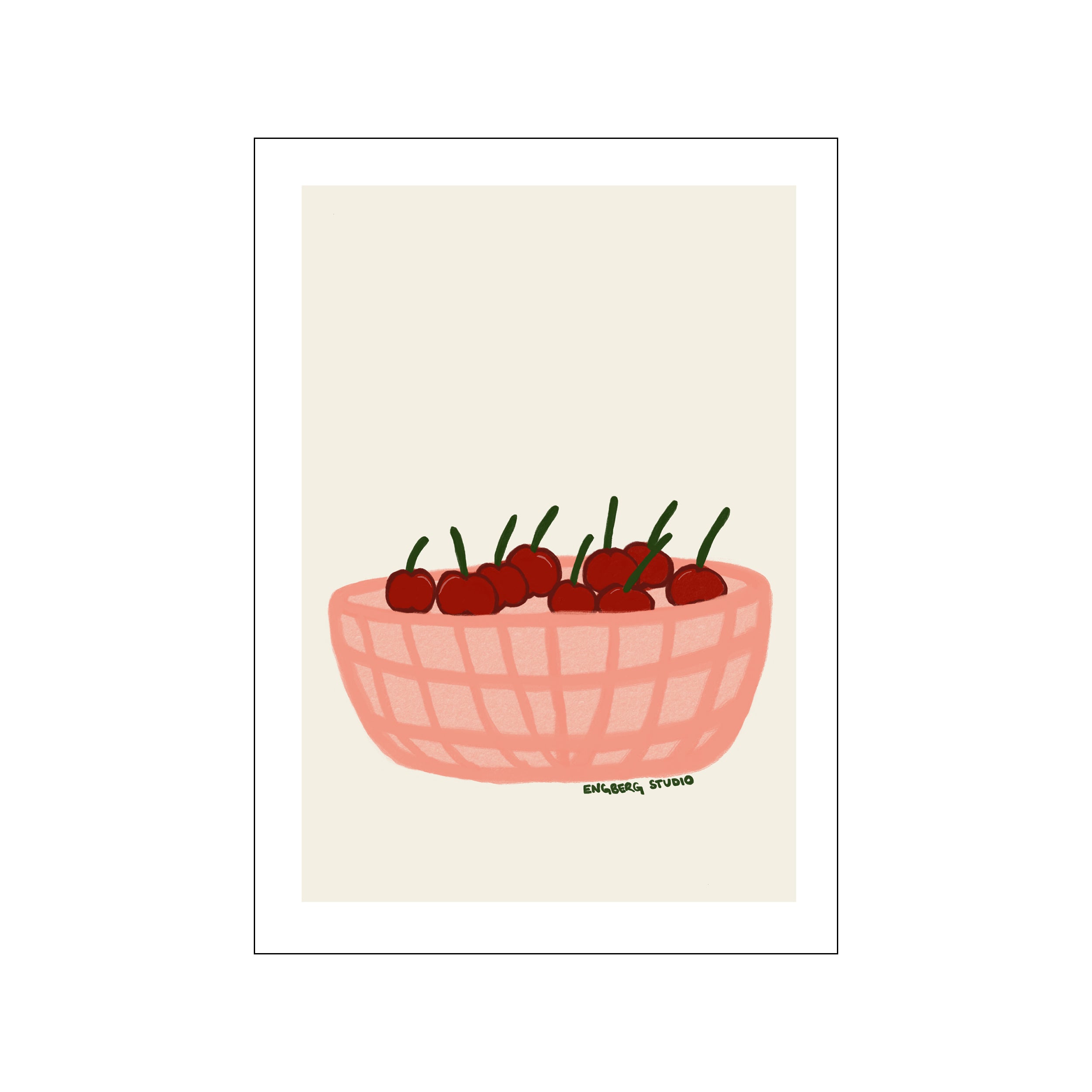 Cherries in a basket