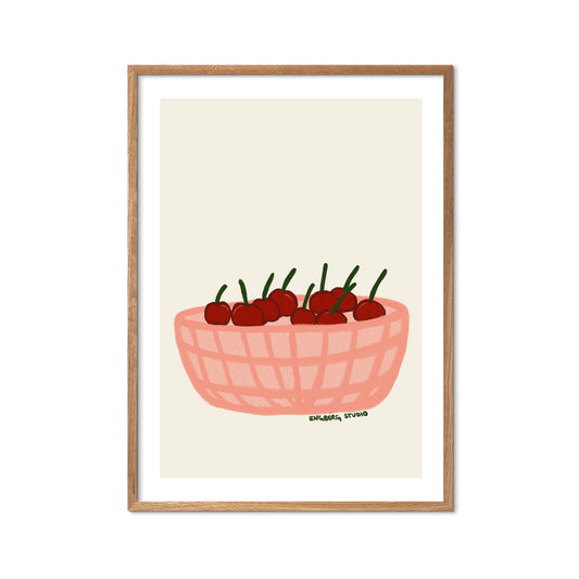 Cherries in a basket