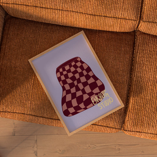 POP - Red + Pink Checkers