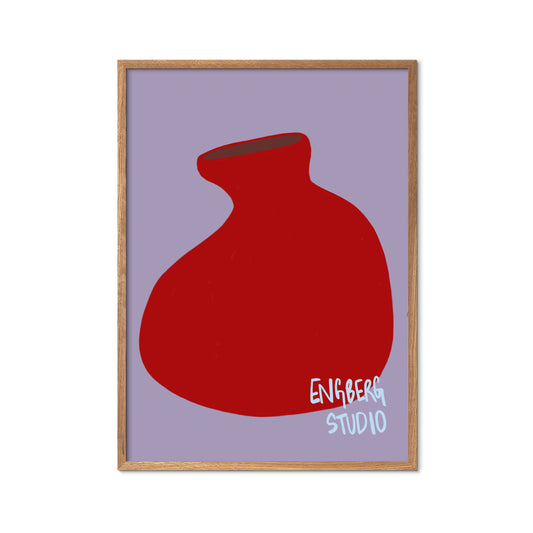 POP - Red Purple Vase