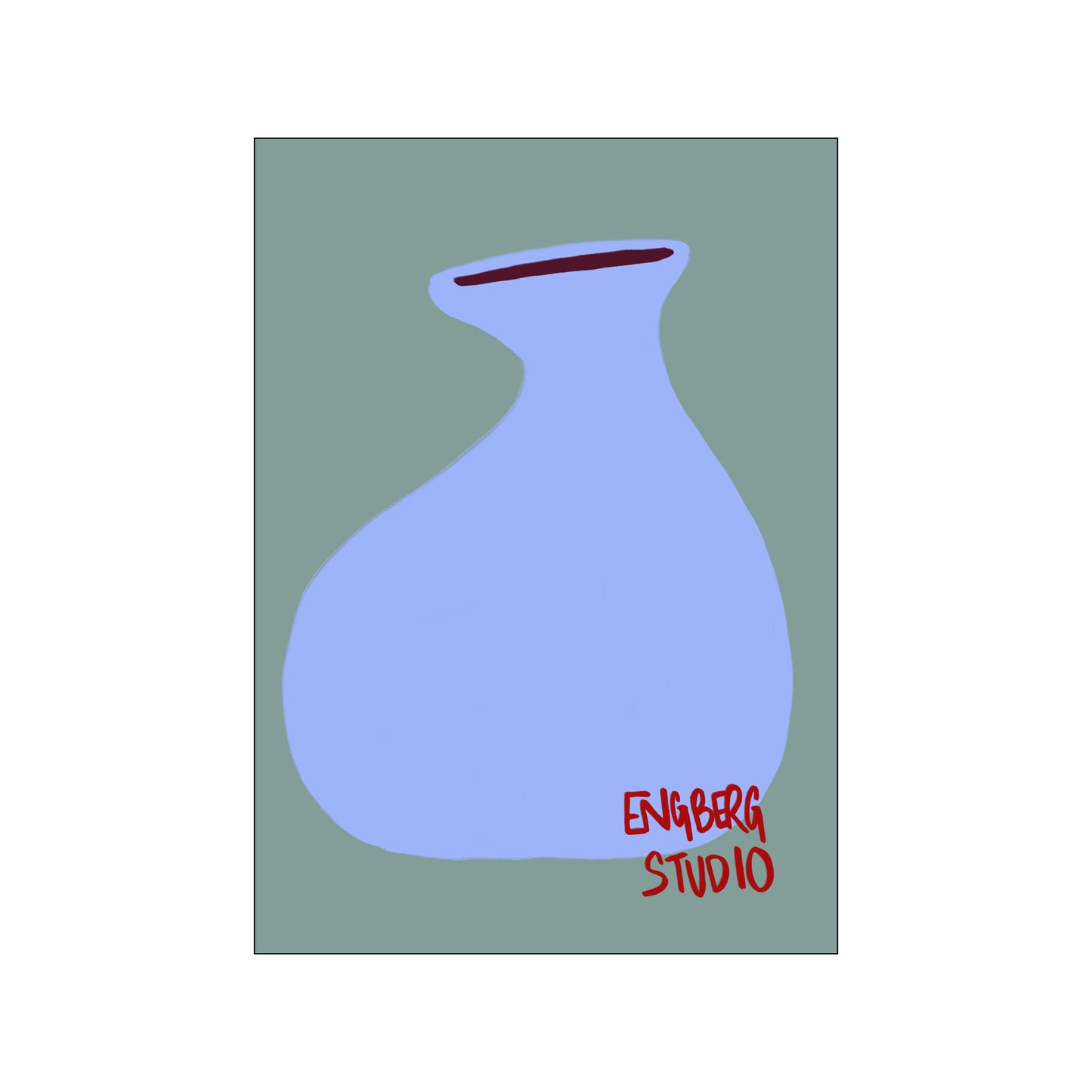 POP - Blue Teal Vase